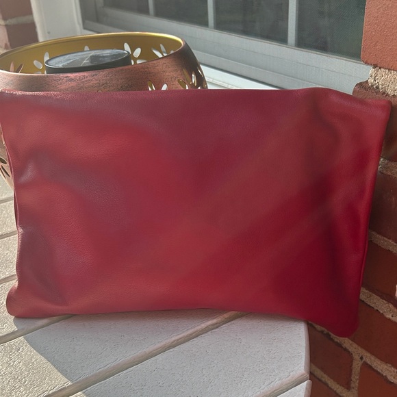 Vintage Stone Mountain Red Leather‎ Classic Clutch - Picture 7 of 13